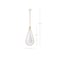 Nuvo Admiral 1-Light Pendant 10 in. Matte White and Natural Brass White Opal Glass 60/7923 - alternate 5